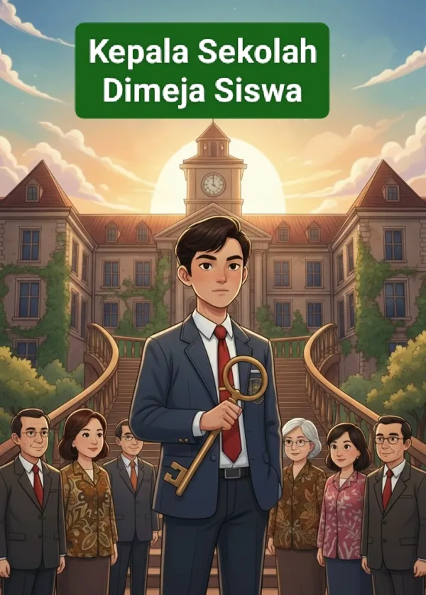 kepala sekolah dimeja Siswa