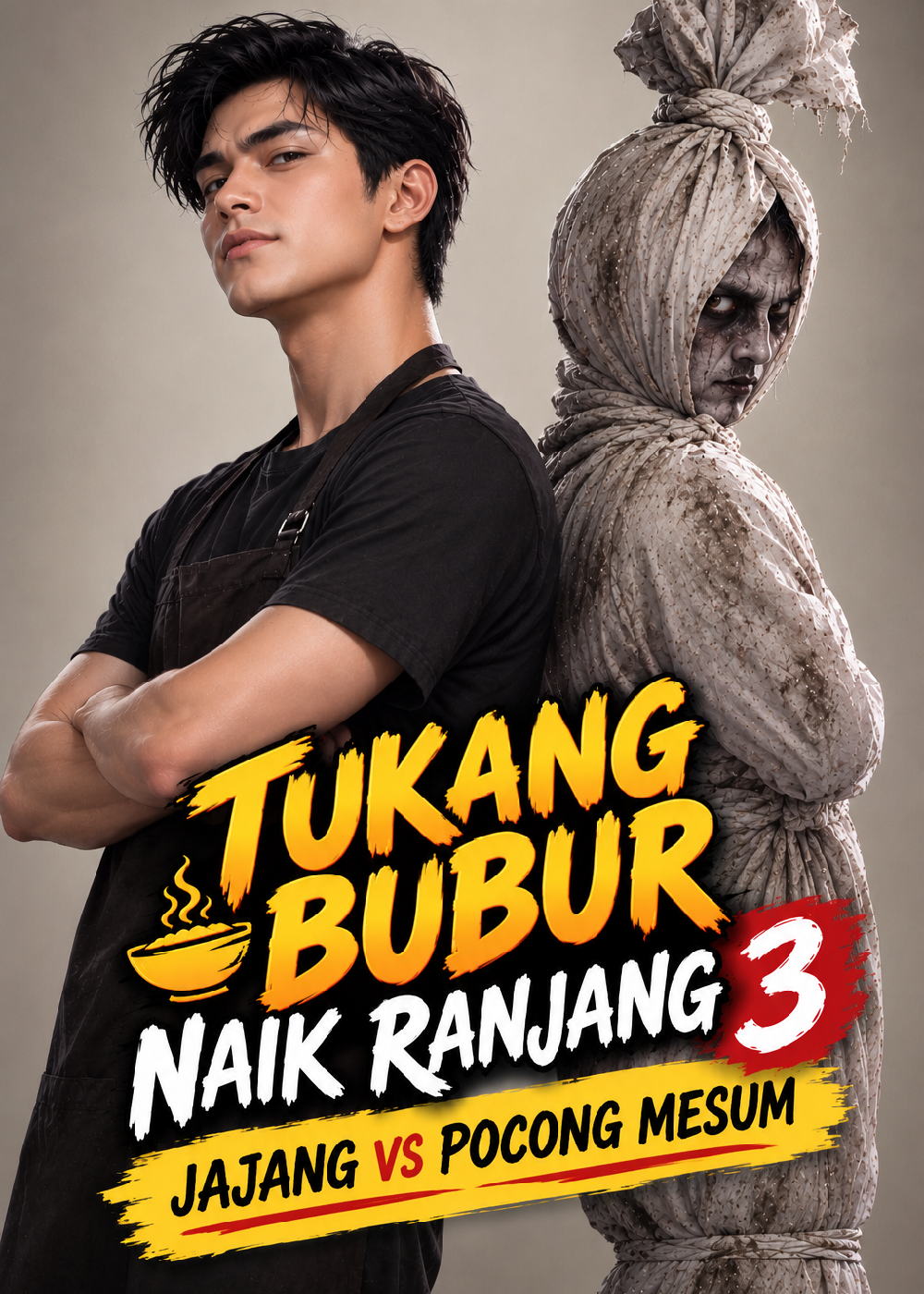 Tukang Bubur Naik Ranjang 3 : Jajang vs Pocong Mesum